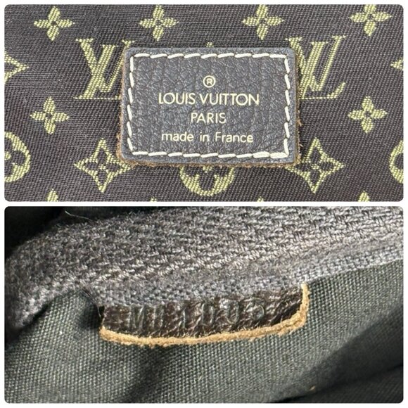 LOUIS VUITTON Vintage Monogram Saumur Doubled Crossbody Brown Green [106379] - Picture 16 of 16